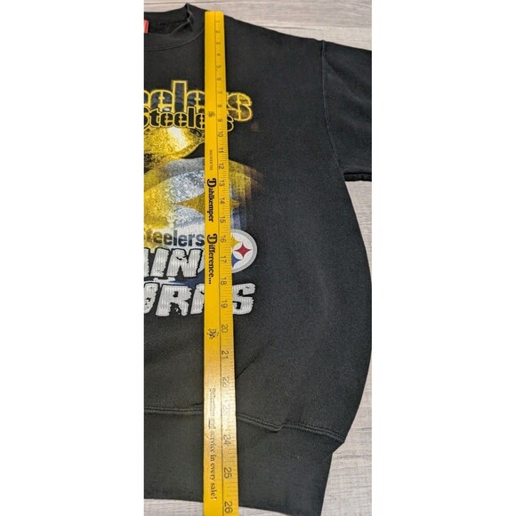 Vintage Pittsburgh Steelers The Steel Curtain Returns Sweatshirt Mens Sz M Black - Picture 7 of 8